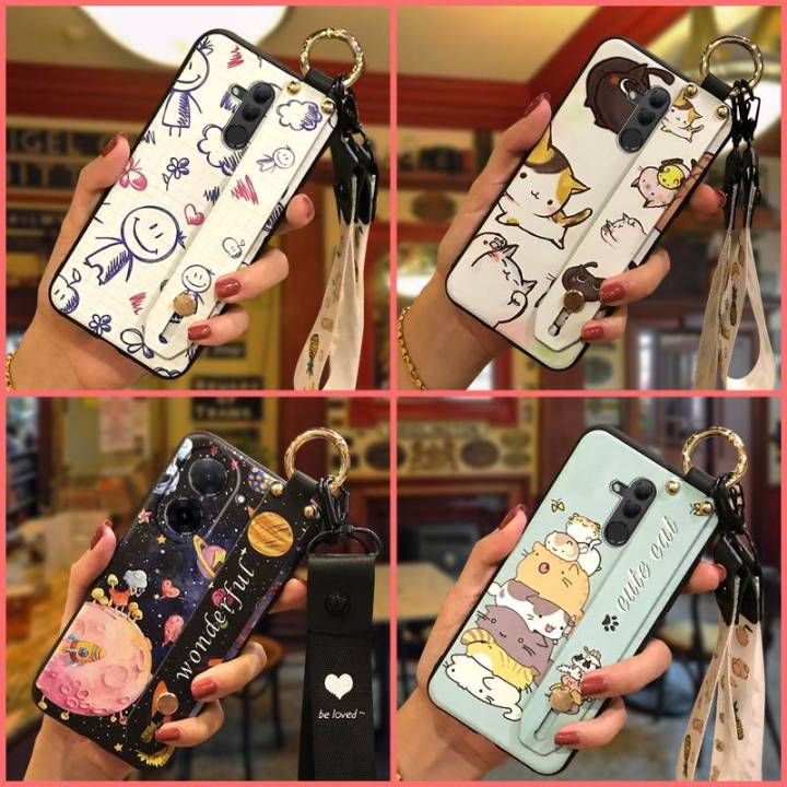 Back Cover Lanyard Phone Case For Redmi A5 4G/Xiaomi Poco C71 4G Fashion Design Wrist Strap Anti-dust Dirt-resistant