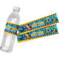 6pcs Superzings Theme Water Bottle Stickers Birthday DIY Baking Seal Labels Sticker Birthday Party Baby Shower Decoration Supply. 