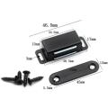 Magnetic Door Catch Strong Heavy Duty Cupboard Magnets Kitchen 40kg Door Black For Sliding Doors Screen Doors. 