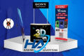Panda X stand banner Flex Stand / Display Stand 2x5 for Marketing Promotions / Flex Standee / X Display Stand PanaFlex. 