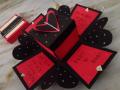 Red and Black themed Gift box /best friend gift,birthday/valentines day/anniversary/wedding. 