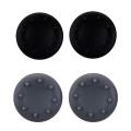 【Trusted】 2 Pair New Game Thumbstick Joystick Case Cap Cover for PS2 PS3 Xbox 360 Controller - Black & Gray. 