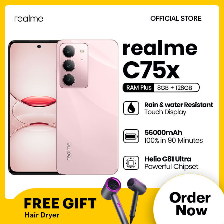 realme C75x | 8GB RAM + 128GB ROM (Get Free Gift Hair Dryer)