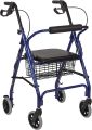 lifecare Enterprises Drive Medical Four Wheel Walker Rollator with Fold Up Removable Back Support,. 