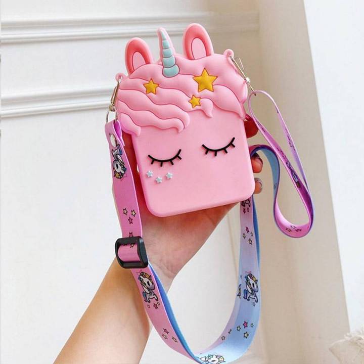 BZY Cute Unicorn Messenger Bags Handbag Crossbody Purse Kids