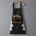 Kitchen Cooking Apron With Hand-Wipe Pockets Waterproof For Cooking Baking. 