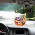 Car Hanging Ornament ,Car Pendant ,Swinging Rear View Mirror Cute, Creative ,Car Decoration, Car Interior Accessories for Holiday Gift ,Women. 