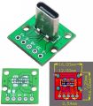 1pcs Vertical USB 3.1 Type-C Female Head Connector PCB adapter Converter Charging Test Board. 
