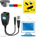VIMVIP HD-CVI/TVI/AHD Passive Video Balun with Power Connector and RJ45 CAT5 Data Transmitter 1 Pair. 