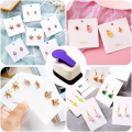Earring Card Punch Earring Hole Puncher for Double Post Punch Craft Lever Punch Handmade Paper Punch. 