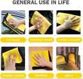 Double Side Microfiber Cleaning cloth / towel – Gray and Yellow Color (Size: 40x40 cm) Microfiber Cloth For Cars, Bikes, Kitchen & Home Cleaning Purpose. 