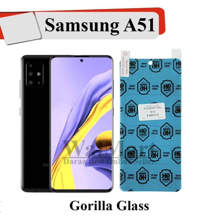 Samsung Galaxy A51 Unbreakable Gorilla Glass Premium High Quality Tempered Glass Screen Protector For Samsung Galaxy A51
