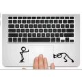 Laptop sticker funny stickers for laptop man pushing sticker. 