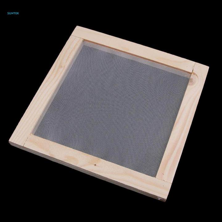Wooden Paper Making Mould Frame Screen for Kids DIY Handmade Paper Handcraft 20 x 20cm