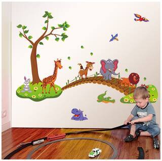 Wall%20Sticker%20For%20Kids%20Room%20Jangle%20Animal%20Wall%20Decals%20For%20Kid%20School%20PVC%20Cartoon%20Animals%20Wall%20Paper%20Removeable%20Wall%20%20Decor%20-%20Image%202
