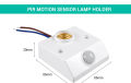 Sensor holder Light Switch PIR Motion Sensor Smart Switch E27 220V 110V AC Auto On/Off Light Lamp Holder Ceiling Sensor Detector Moduler. 
