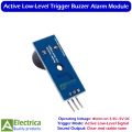 Active Low Level Trigger Buzzer Alarm Module 3.3V–5V With Jumper Wires Electronic Building Block for Arduino, MCU, and DIY Projects by Electrica. 