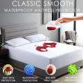 [Bed Bug Lock] Waterproof Mattress Protector Smooth Fabric Mattress Encasement Hypoallergenic Bed Cover. 