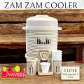 Zam zam Cooler With Mini Glass (2L )/ZAMZAM COOLER 2 LITRES / PLASTIC BODY / HANDY COOLER / TRAVEL COOLER. 