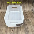 Japan's Daiso DAISO desktop mask storage box cosmetic skin care products transparent scrub makeup brush box overlay. 