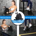 Mini Exercise Bike Exercise  Cycle Compact Under Desk Pedal Bike Pedal Cycle Exerciser for Arms and Legs with LCD Screen, Portable Foot Cycle, Digital Monitor, Step Tracker, and Adjustable Tension Knob. 