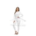 The Ansarees - Winter Complete Thermal Suit For Women (Inner Wear) - Women Premium Thermal Body Warmer - Casual Size - Slim Fit - White - Stay Warm And Stylish With A Premium Thermal Suit. 