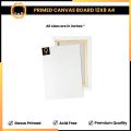 Pack of 6 A4 Size 12x8 Inches Rectangular Primed Canvas Boards | Stretched Canvas Panels for Acrylic Oil & Watercolor Painting Ideal for Artists & Beginners. 