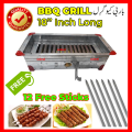 18 inch Grill Bar B Q Grill 1.5 Feet With Pack of 12 Flat Sticks and Pack Of 6 Sticks Kabab. 
