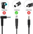 HP Laptop Chager Moti pin Thick Pin,  Thin Pin and Blue pin. 