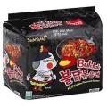Samyang Buldak Black Pack of 5 Noodles (140gx5=700g) Instant Noodles Hot Chicken Flavour Ramen Noodles Imported Noodles Korean Noodles. 