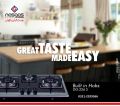 Nasgas Built In Hob DG-226 (Glass Top) Autoignition Grey Cast Iron Pan Trivets non stick. 