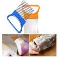 Multi-purpose Onion Cutter Stainless Steel Plastic Vegetable Slicer Cutter Metal Meat Needle Kitchen Accessories Kitchen Gadgets-. 
