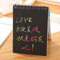 Children DIY Scratch Painting Note 10 sheets Magic Color Rainbow Scratch Art. 