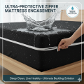 Waterproof Mattress Cover 6 Sided Waterproof Mattress Protector Zippered Bed Bug Encasement  Anti Allergy Non Noisy Hypoallergenic Bed Cover (/King). 