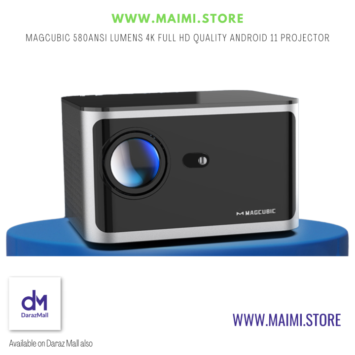Magcubic 580ANSI Projector Android11 4K Full HD Wifi6 Voice Control AllwinnerH713 Electronic Focus BT5.0 Home Cinema Projector