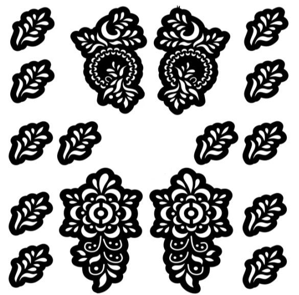 Mehndi sticker stencils, Mehndi Design Instant Mehndi Hacks