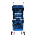 Foldable Baby Stroller Pram Blue 6 Tyres. 