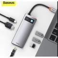 Baseus Metal Glam Series 6 in 1 Multifunctional Type-C HUB Docking Station CAHUB-CW0G. 