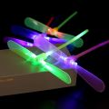 [Random Color] LED Propeller Luminous Flying Fan Toy / Classic Childhood Bamboo Dragonfly Toy / Hand Rubbing Dragonfly Flying Toy. 