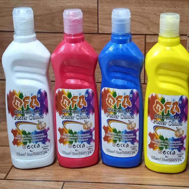 Pack Of 4 OFA 250 Ml Poster Color Bottle  Art # GW-PC250ML04
