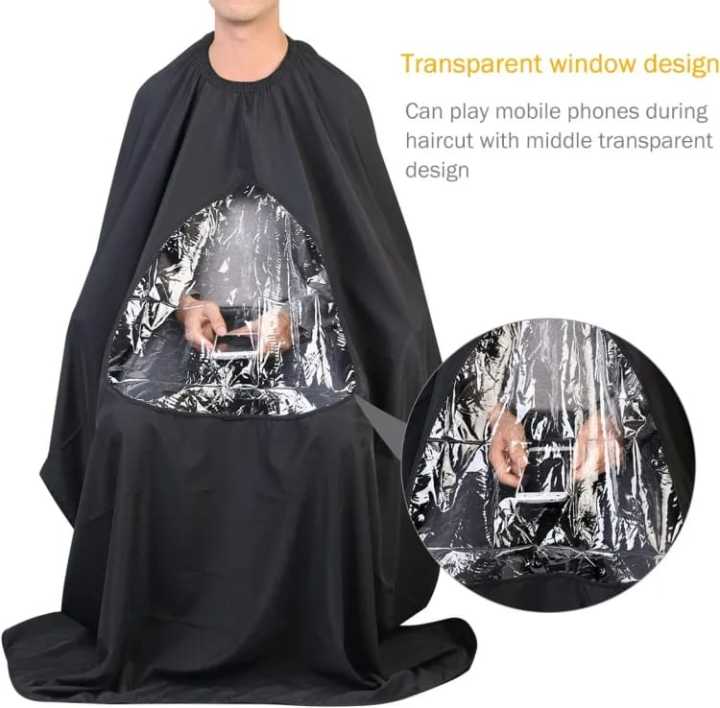 Best Barber Cape with Mobile Phone Viewing Window