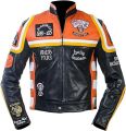HDMM Cowhide Leather Jacket, Mickey Rourke Biker Jacket for Men Harley Davidson Jacket Arizona Jacket. 