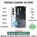 TECNO CAMON 40 PRO FULL BACK 360 PROTECTION SKIN WRAP PROTECTOR  / BACK PROTECTION SHEET WITH CAMERA AND 4 SIDES PROTECTION PREMIUM QUALITY. 