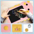 Magic Slate Writing And Drawing Board With Stamps And Pen Magic Slate for Kids Learning 10 inch Random Color. 