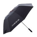 Folding small black umbrella - vinyl sun umbrella. 