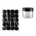 10ML Empty Round Clear crystal Cosmetic Bottles Jar Pot Containers Case Box With Black Lids For Face Cream Lotion Make-up Nail Art Eye Shadow. 