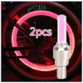 2Pcs Motion Activated Glow Bike Flashlight Car Motorcycle Tire Valve Caps Wheel Light Amazing Fantastic Bicycle Accessory LEDs. 