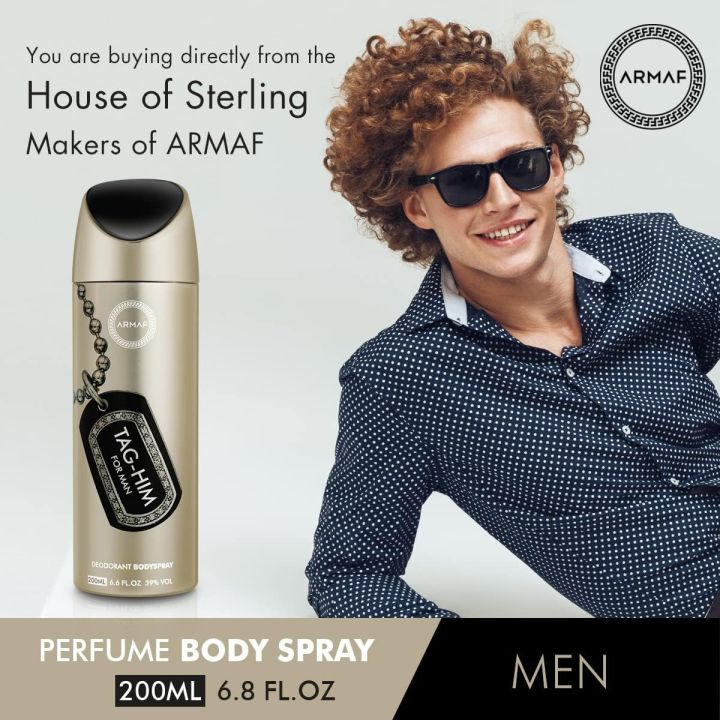 Armaf Tag Him Deodorant for men 200 ML body spray for men