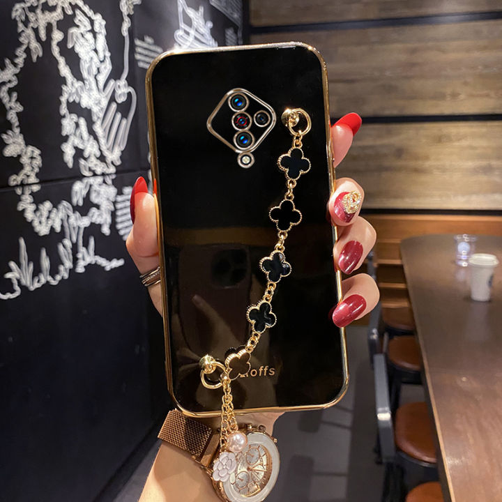 For Vivo S1 Pro Vivo Y51 Back Cover with Bracelet Wristband