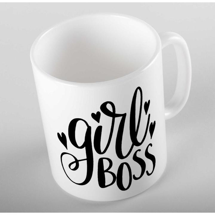 Girl Boss Coffee Mug Funny Boss Gift Stylish Design Tea Cup
